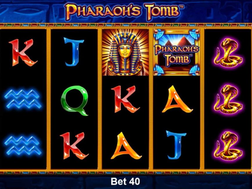 Pharaoh's Tomb casino slot game for fun