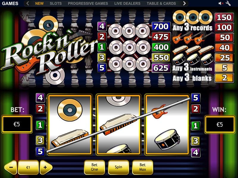 Rock'n'Roller online slot game for free