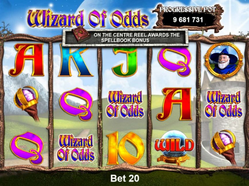 Casino slot game Wizard of Odds online for free