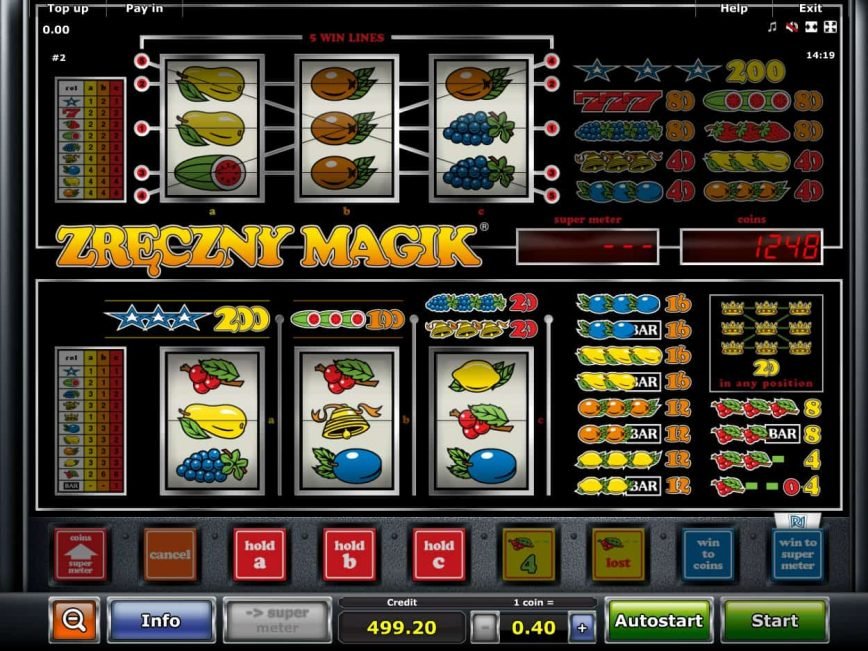 Free slot machine Zreczny Magik no registration