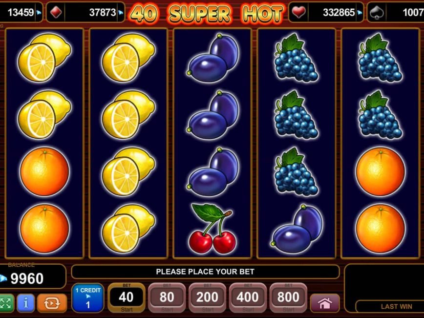 Picture from free casino slot game 40 Super Hot