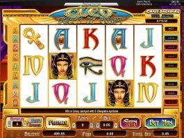 Picture from online casino slot Cleo Queen of Egypt
