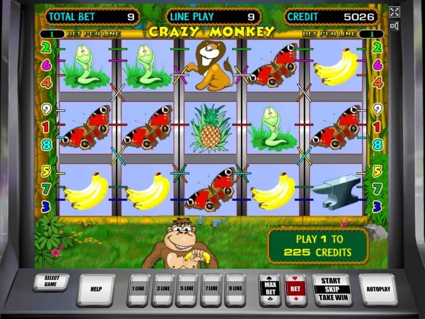 Casino game Crazy Monkey online
