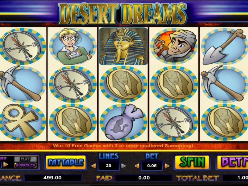 Play Desert Dreams online free slot no registration