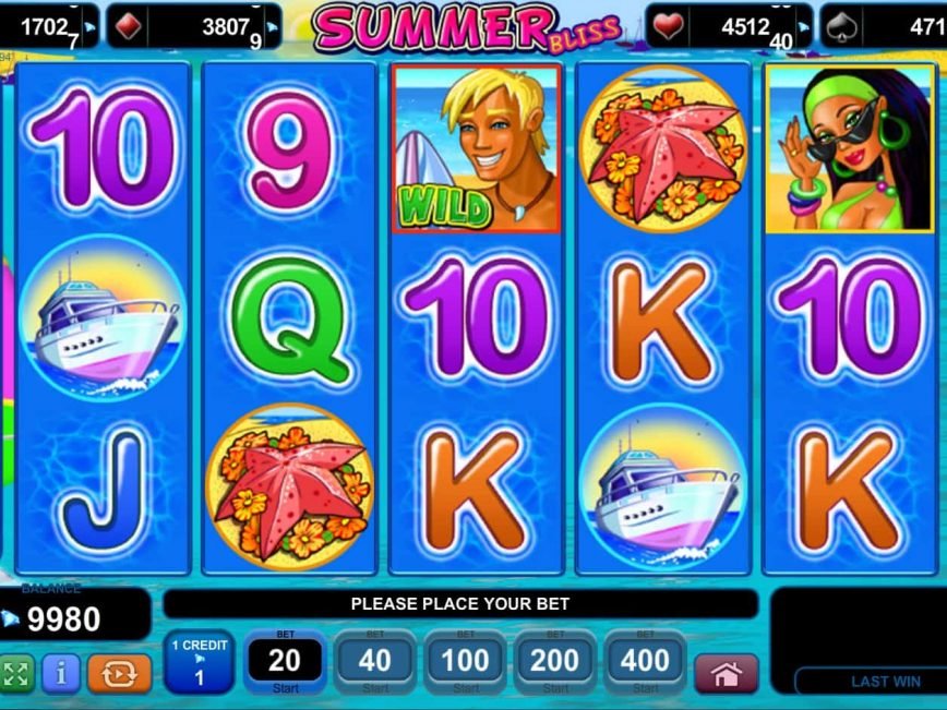 Casino free slot Summer Bliss no deposit