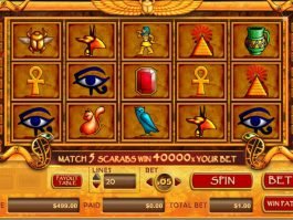 Play free online slot game Treasure of Isis