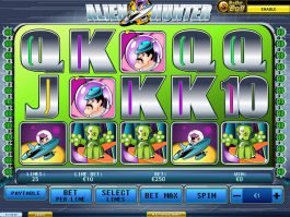 Play free slot machine Alien Hunter no deposit
