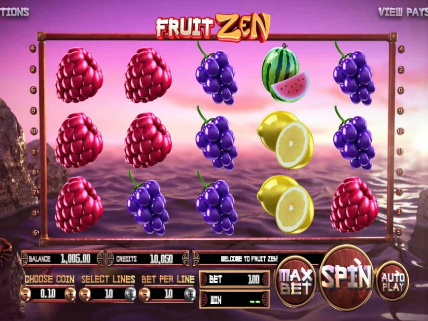 Play casino slot game Fruit Zen