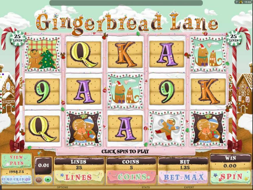 Play free online slot Gingerbread Lane