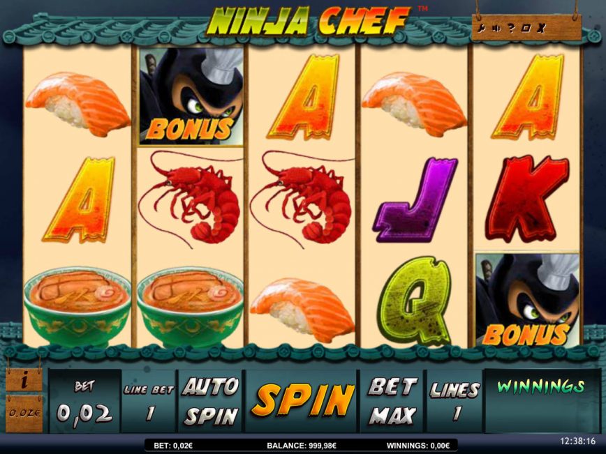 Slot machine Ninja Chef online for free
