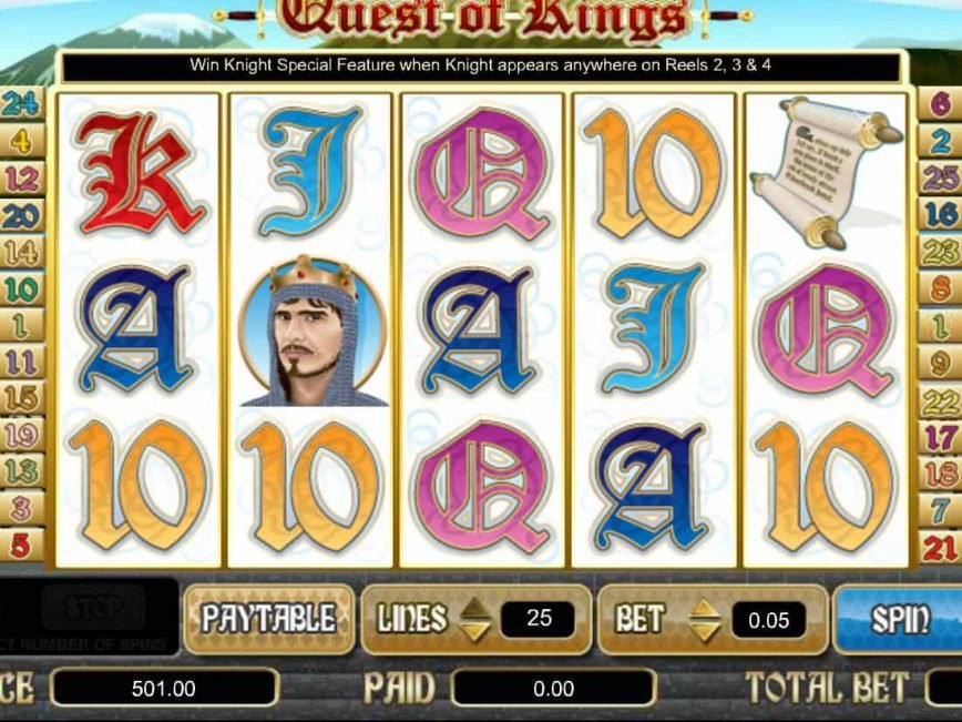 Play Quest of Kings online slot game for free