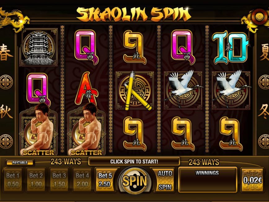 Play free slot machine Shaolin Spin for fun