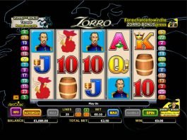 Play free slot Zorro no deposit