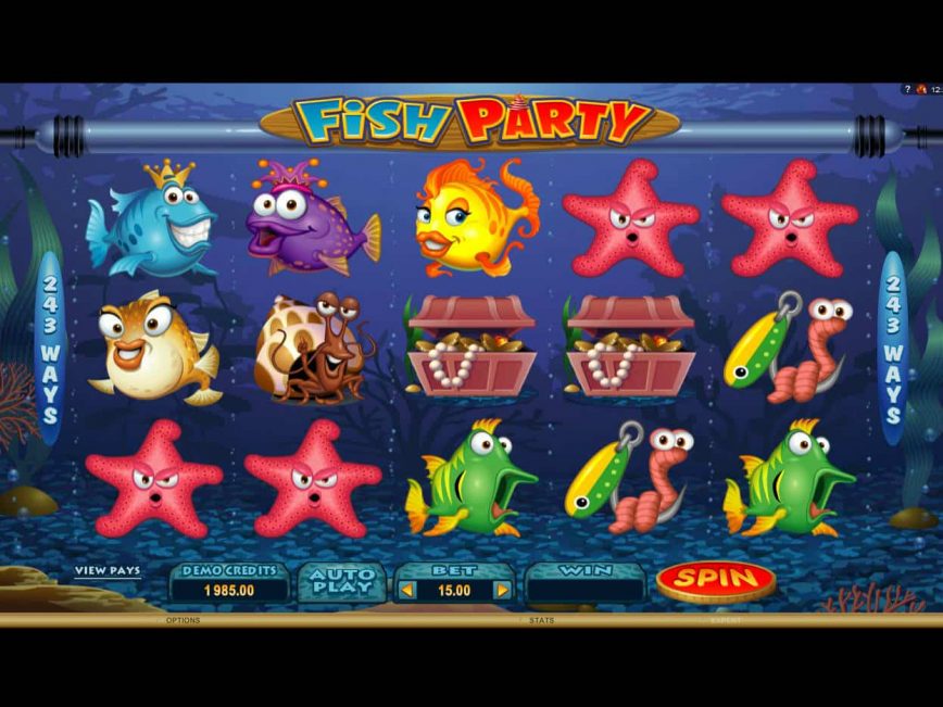 Play free casino slot game Fish Party