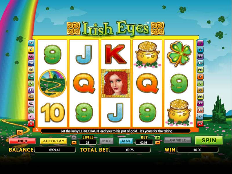 Play free slot online Irish Eyes