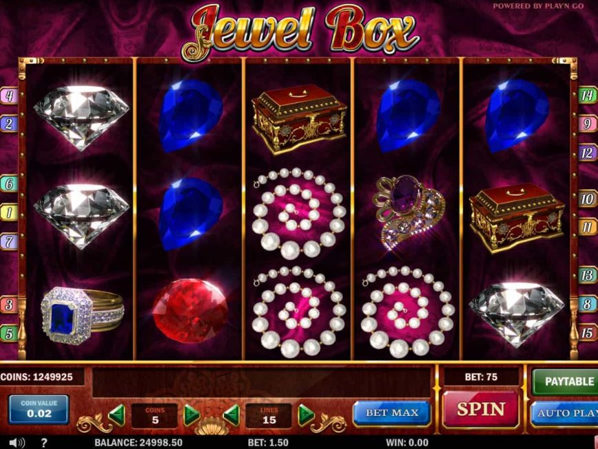 Online Jewel Box slot machine for fun