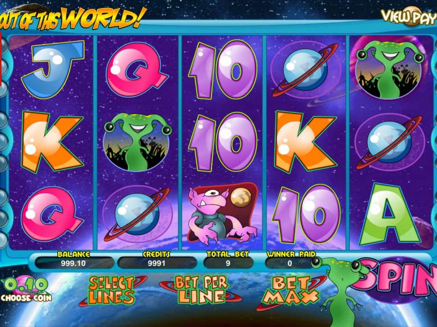 Online slot game Out of this World