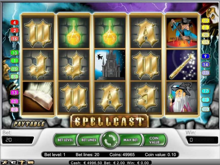 Online slot machine Spellcast no registration
