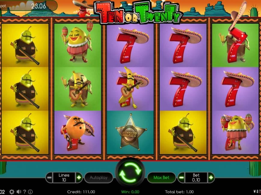 Free slot machine Ten or Twenty no deposit