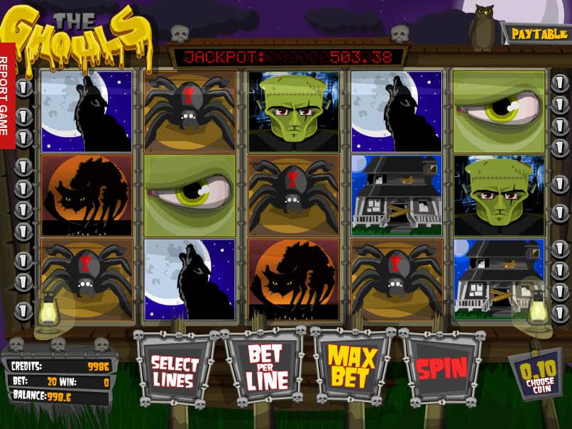 Casino slot game The Ghouls no deposit