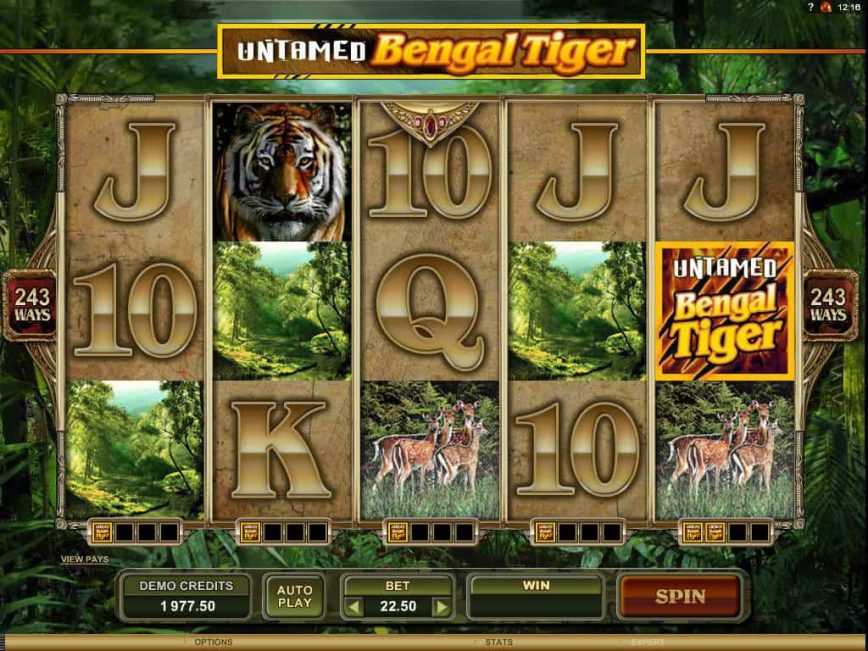 Online slot game Untamed Bengal Tiger