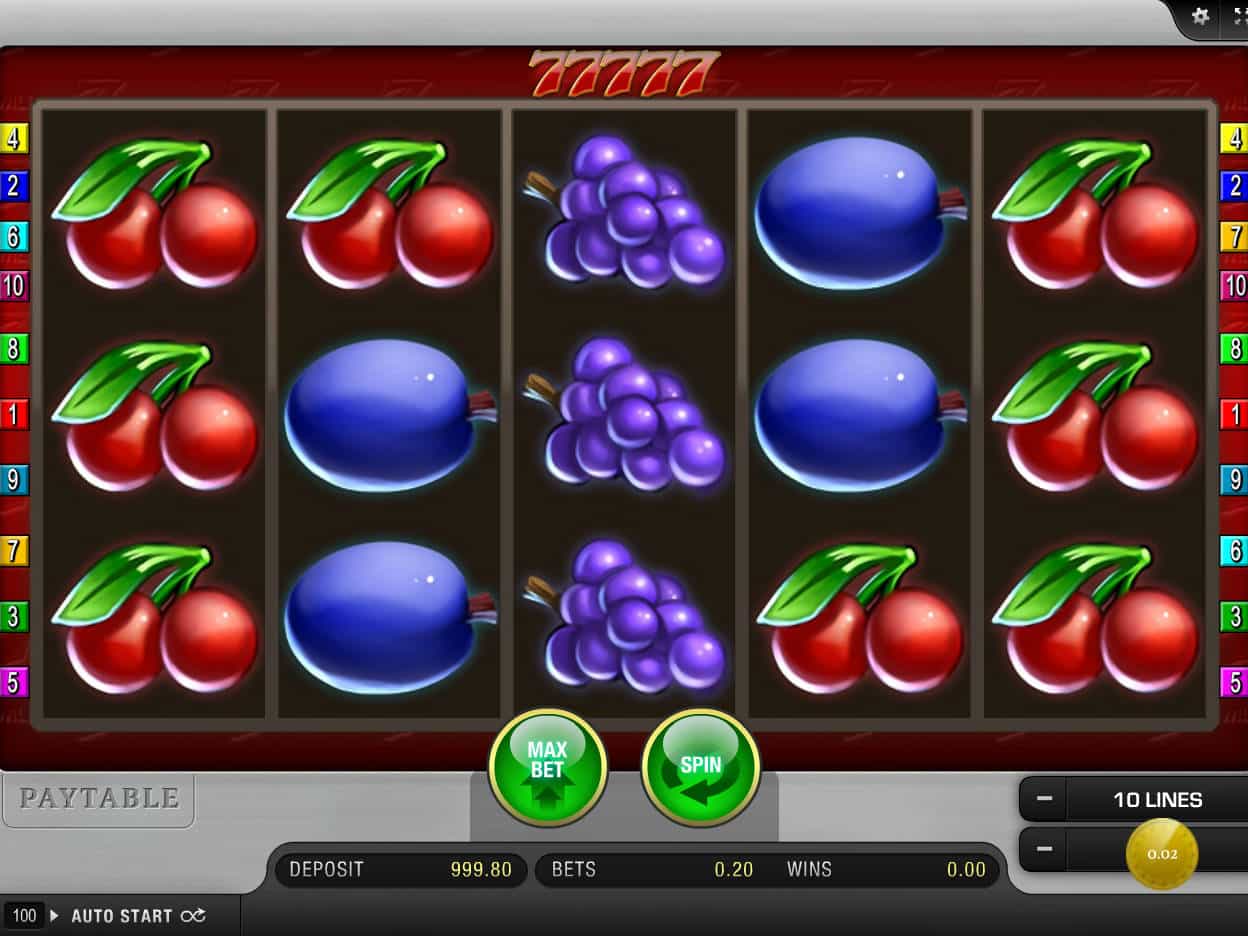 77777 Jackpot Slot Machine