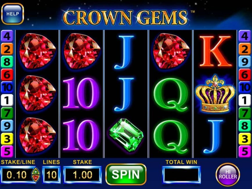 Play free casino slot Crown Gems Hi Roller