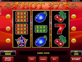 Spin casino game Hot 27 free online