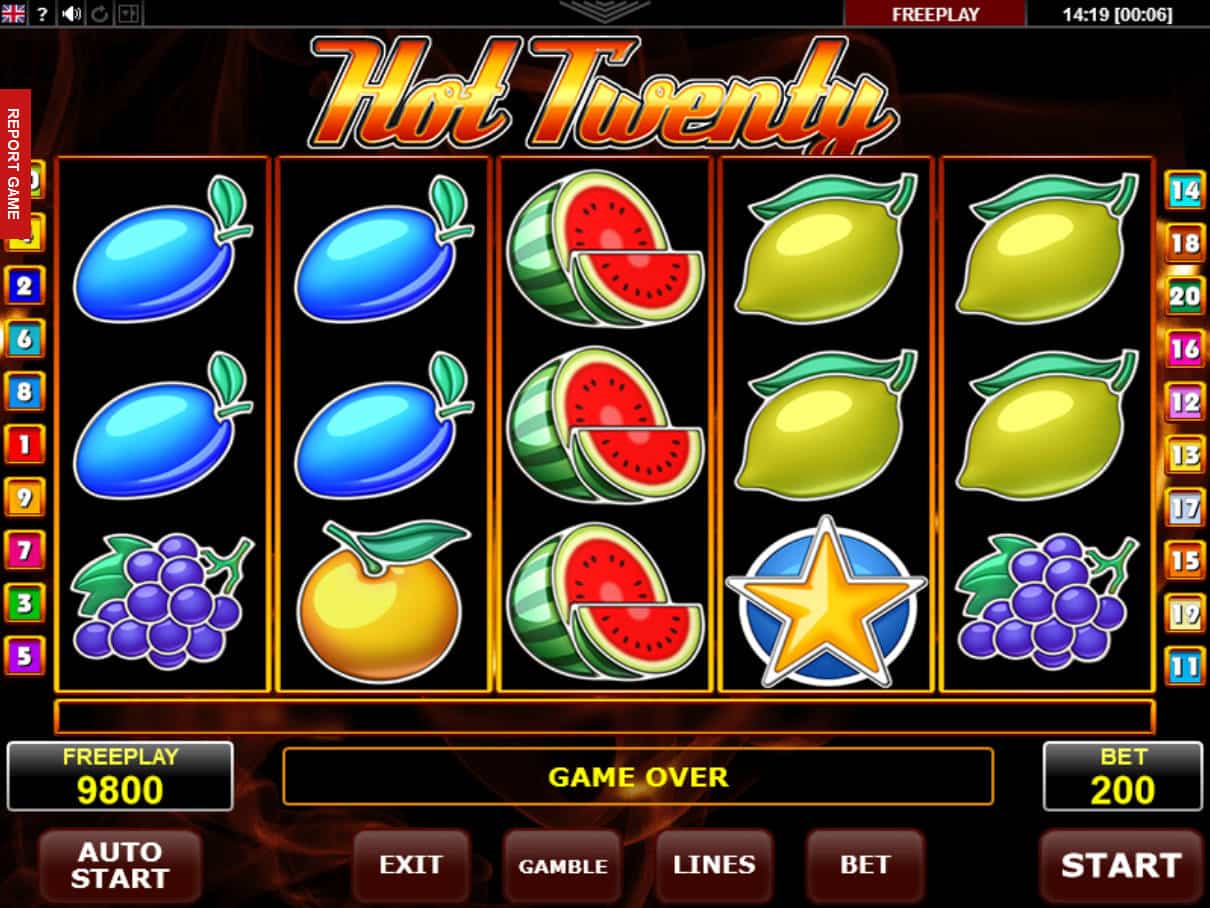 Hot Twenty Slot Machine
