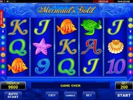 Casino online game Mermaid's Gold