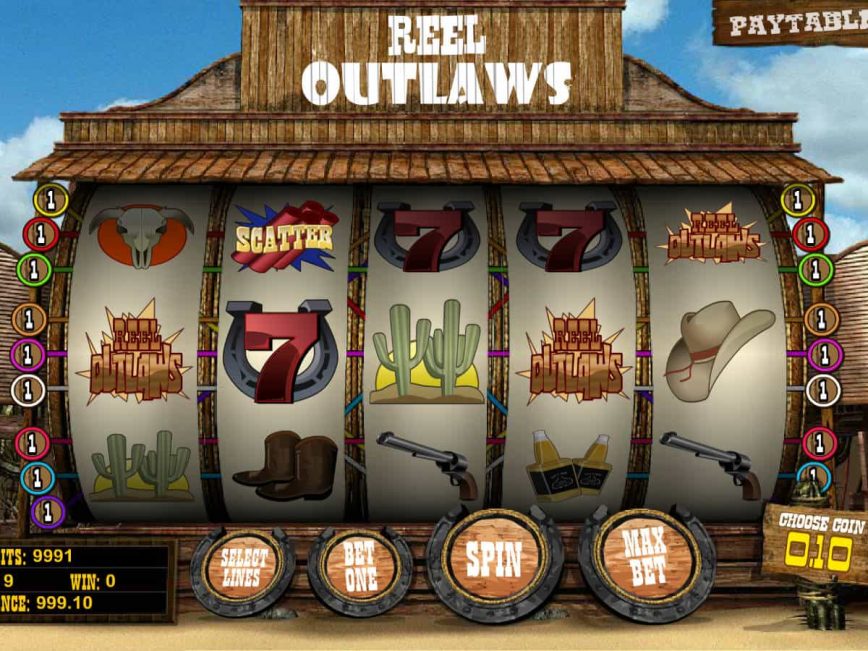 Online slot machine Reel Outlaws no deposit
