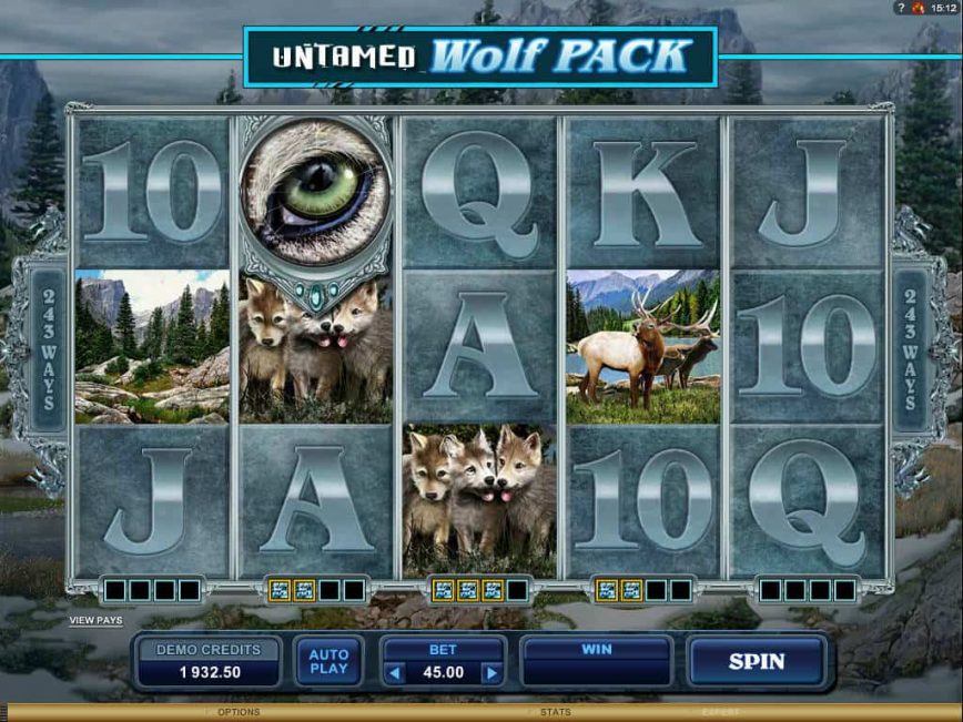 Casino slot for fun Untamed Wolf Pack