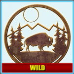 Wild symbol from White Buffalo online slot game
