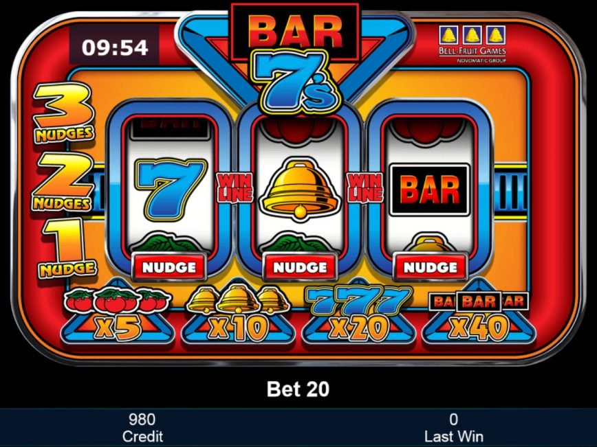 Slot Machine Bar Bar Bar Match