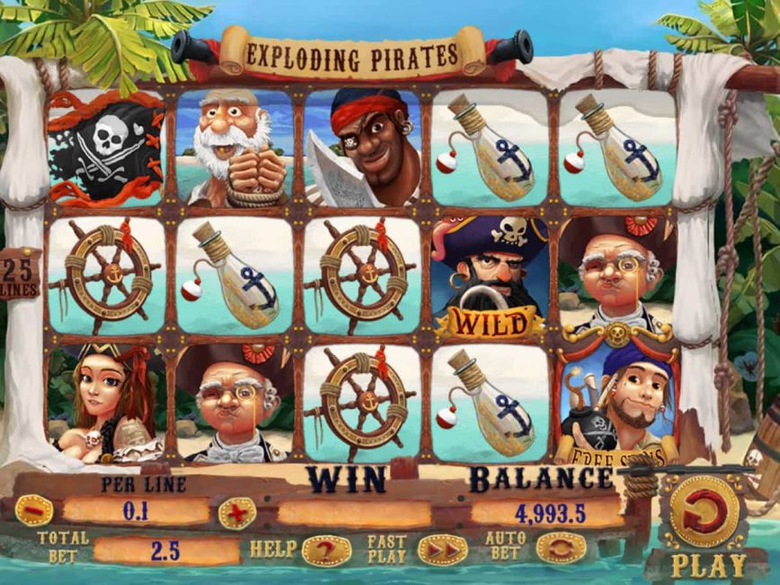 Play slot machine Exploding Pirates