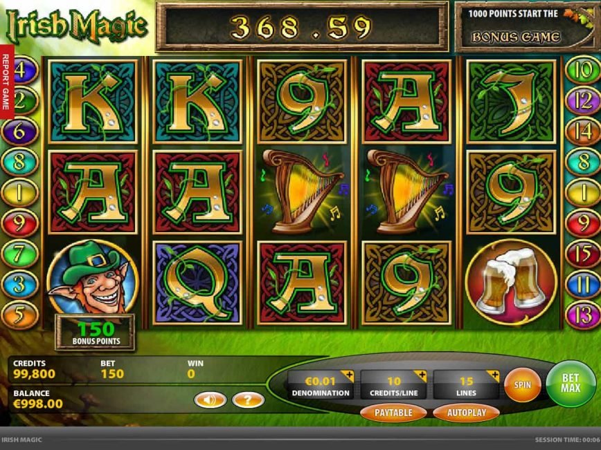 Picture from casino game Irish Magic