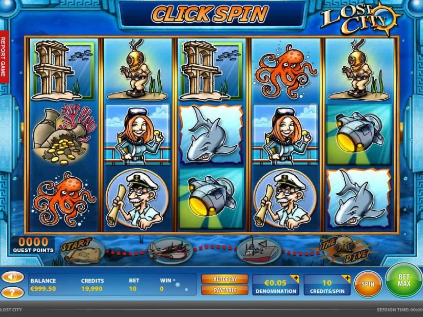 Play free casino game Lost City