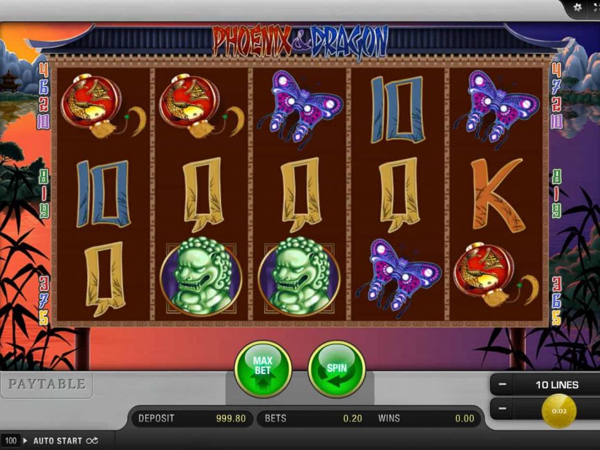 Slot machine online Phoenix and Dragon