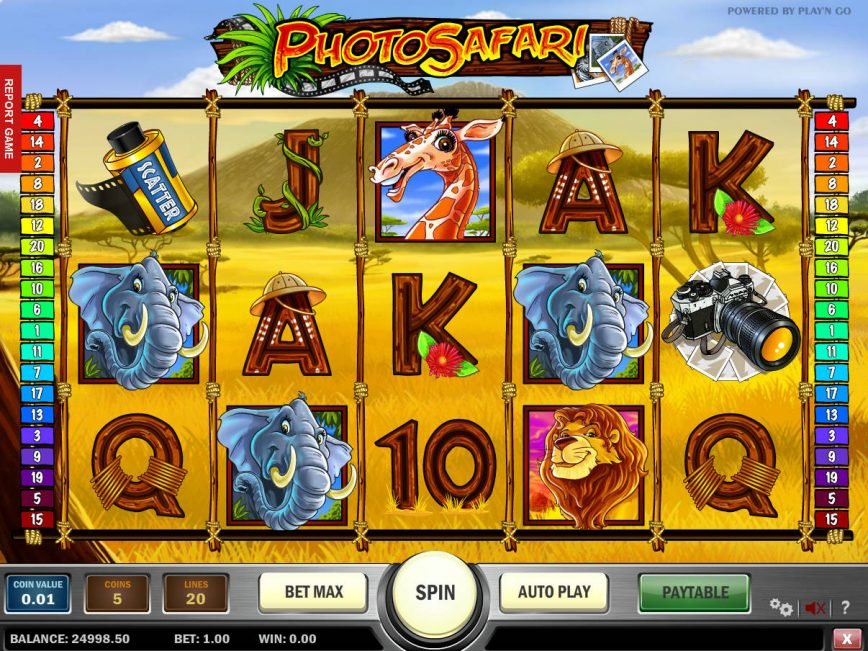 Slot machine online Photo Safari for fun