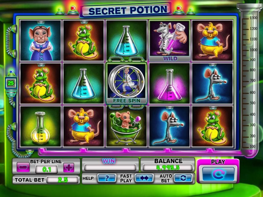 Picture from slot machine Secret Potion online