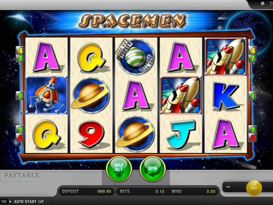 Casino slot game Spacemen for fun