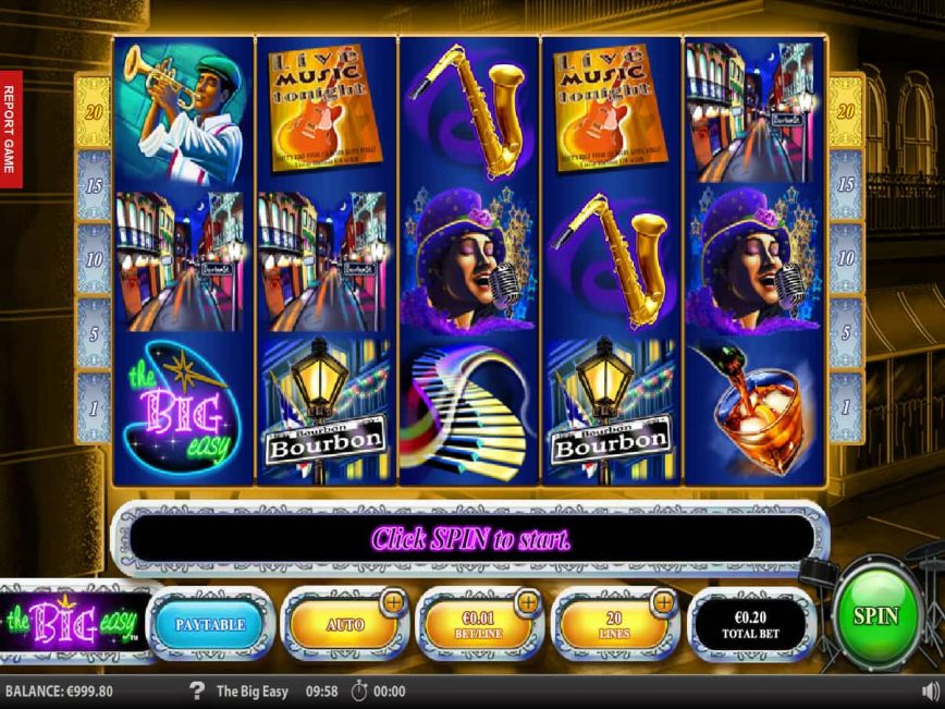 Spin casino game The Big Easy