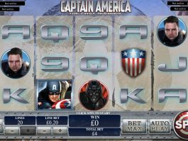 Spin online free slot Captain America