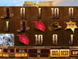 Spin slot machine John Wayne online