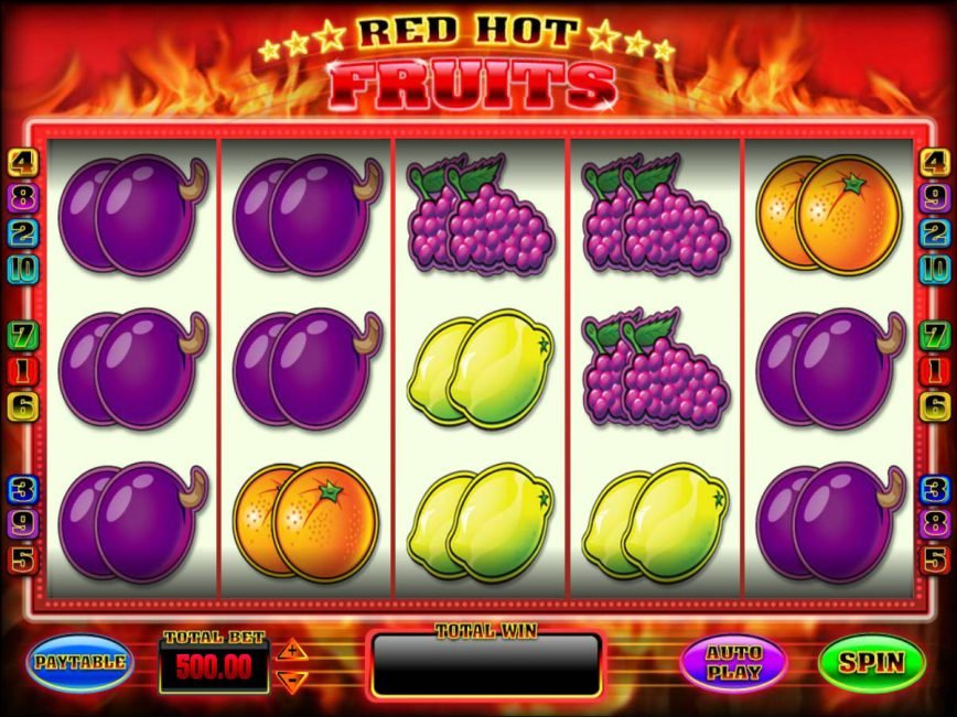 Play free slot machine Red Hot Fruits no deposit
