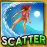 Scatter symbol from slot machine Sunset Beach 