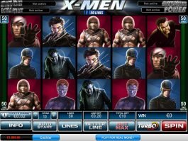 Picture from online slot machine X-Men 50 Lines