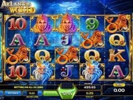 No deposit game Atlantis World online