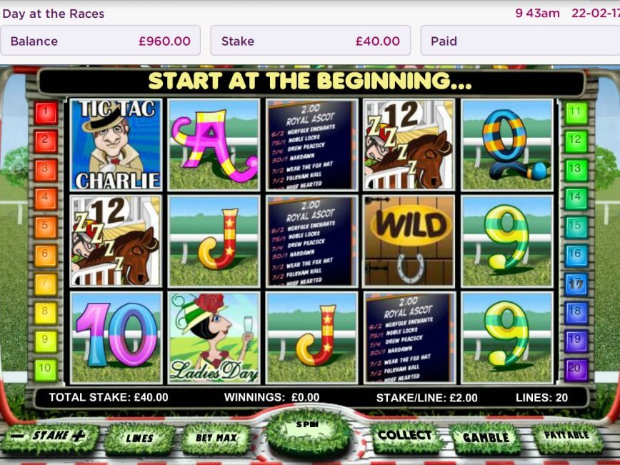 Online slot Day at the Race by OpenBet