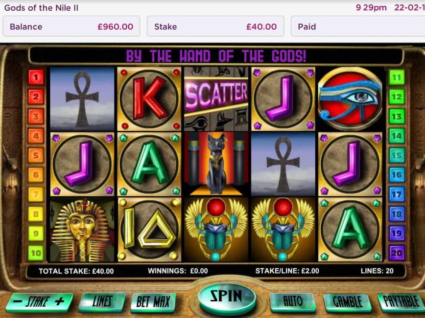 Casino free game Gods of the Nile II